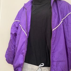 Vintage Purple Windbreaker, size medium.